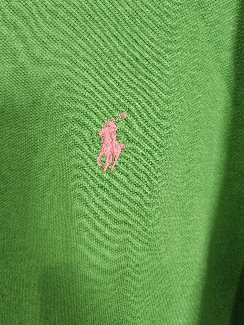 Polo Ralph Lauren Men's Polo Shirt XL Green PinkPony Logo Classic Fit Cotton.